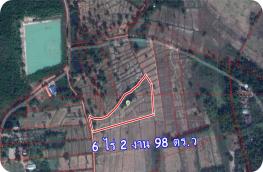 LP62010018-Land for sale in Nong Khai, good location for investment, cheap price 6 rai 2 ngan 98 sq.w.