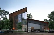 WH63070011-Sell warehouse with office, Factory Yard Lam Luk Ka (Factory D) # Modern style factory warehouse